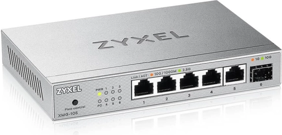 Commutateur Zyxel XMG-105 2,5G pour une amélioration du réseau