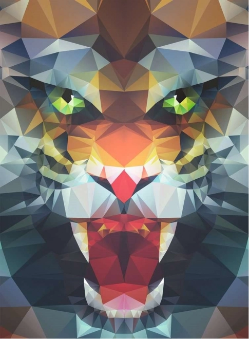 Puzzle Lion Polygone 500 pièces Ravensburger