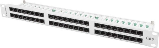 Panneau de brassage 48 ports 1U cat.6 gris