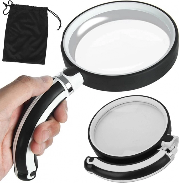 Loupe pliante avec poignée ergonomique 70 mm