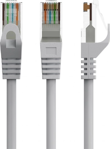 Câble de raccordement cat.6 UTP 0,5m gris