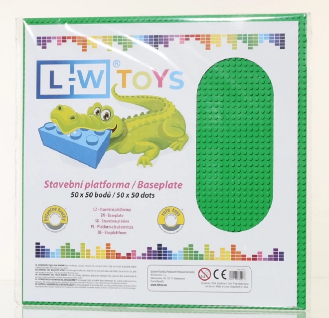 Grande plaque de base pour la construction verte 50x50 points