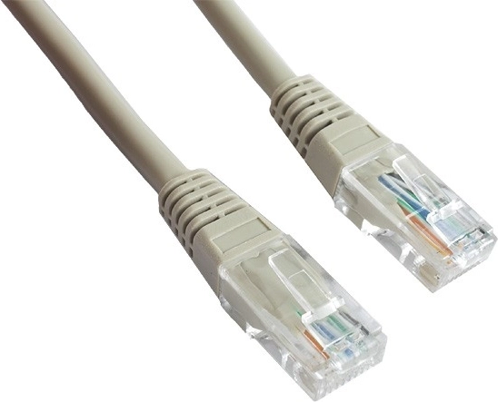 Câble patch catégorie 5e avec décharge de traction moulée gris 15 m