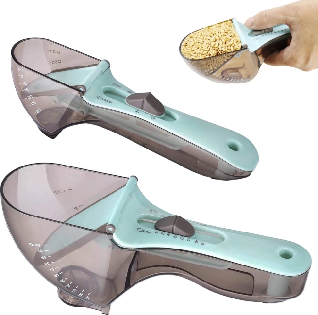 Mesure de cuisine réglable, lot de 2