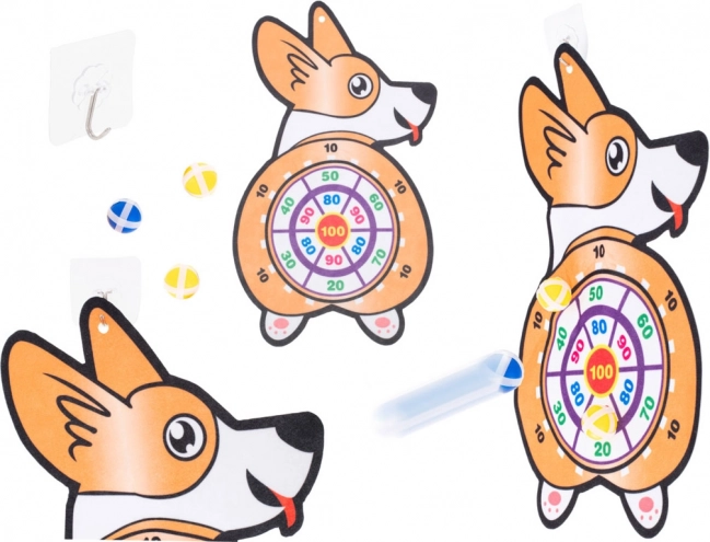 Jeu d'enfant Cible Corgi avec balles sèches