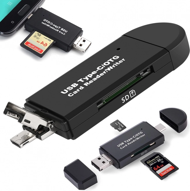 Lecteur de cartes USB universel avec prise en charge SD/MicroSD
