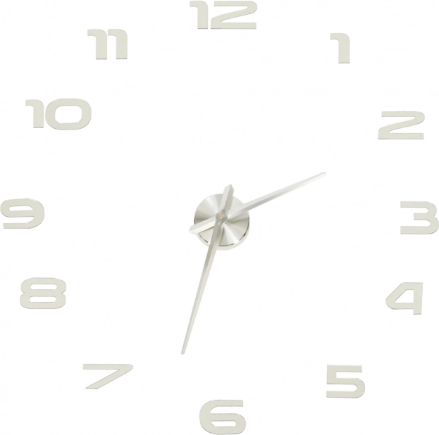 horloge murale autocollante 3D effet miroir DIY, grande 80–120 cm