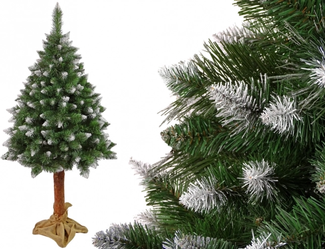 Sapin de Noël artificiel Pin Diamant 180 cm sur tronc Premium