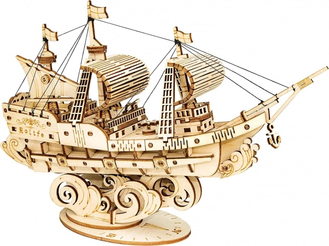 Puzzle en bois 3D Voilier ROBOTIME Rolife 118 pièces