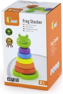 Pyramide empilable en bois Grenouille