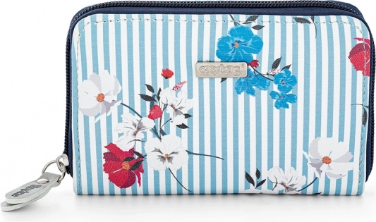 Portefeuille femme Navy Flowers