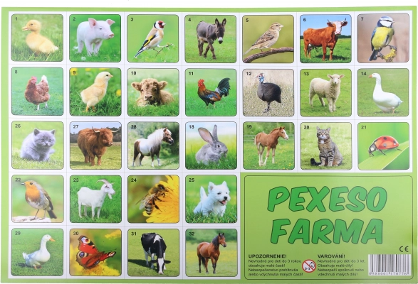 Pexeso Ferme – jeu de mémoire avec des animaux