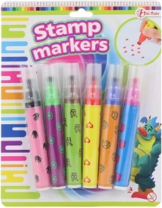 Set de feutres avec tampons 6 pcs