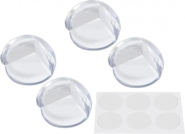 protections d’angle en silicone pour meubles – 4 pièces, transparentes