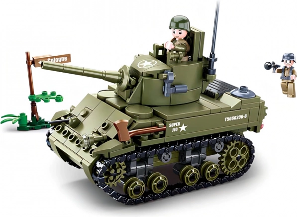 Sluban Army WW2 petit char allié – jeu de construction