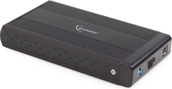 Boîtier externe en aluminium pour disque dur 3,5" avec USB 3.0, noir