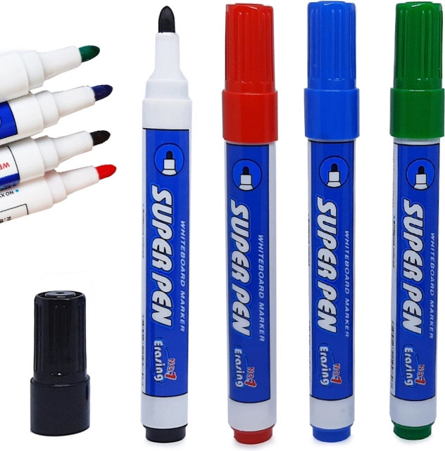 Marqueurs pour tableau blanc ensemble de 4 pièces