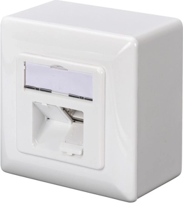 Prise murale blindée cat.5e à plaque 2x RJ45