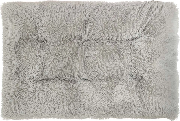 Panier en peluche pour chiens et chats, gris clair 115 × 80 cm