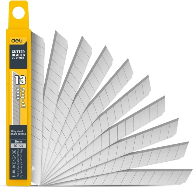 Couteau universel Deli Tools avec lame interchangeable de 9 mm