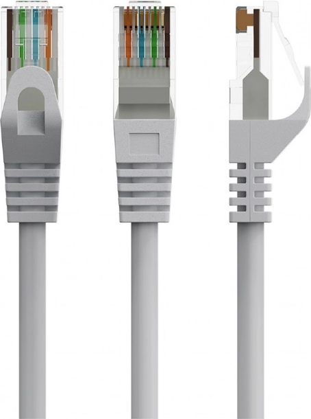 Câble patch CAT6 cuivre UTP 15 m gris