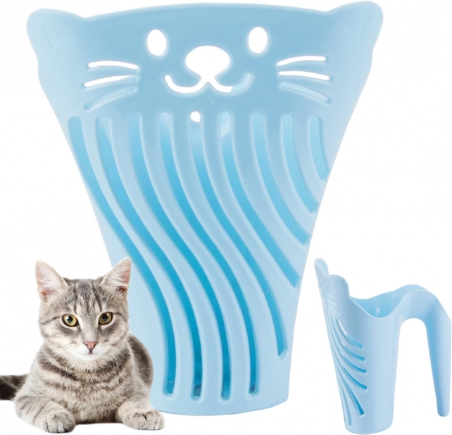 Pelle à litière pour chat avec manche ergonomique
