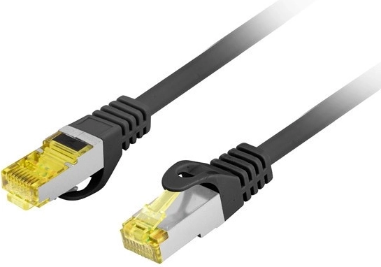 Câble patch catégorie 6a S/FTP LSZH 0,25 m noir