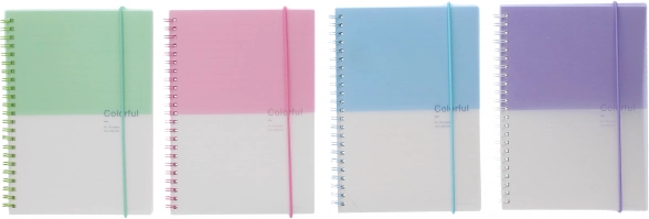 Carnet ligné 14,8 × 21 cm, bicolore