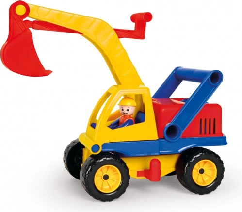 Pelle mécanique pour enfants en plastique 35 cm avec figurine de conducteur