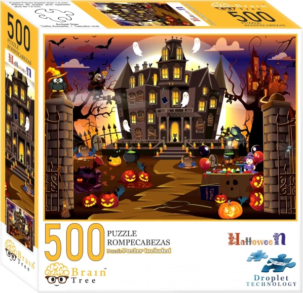 Casse-tête Halloween 500 pièces de Brain Tree