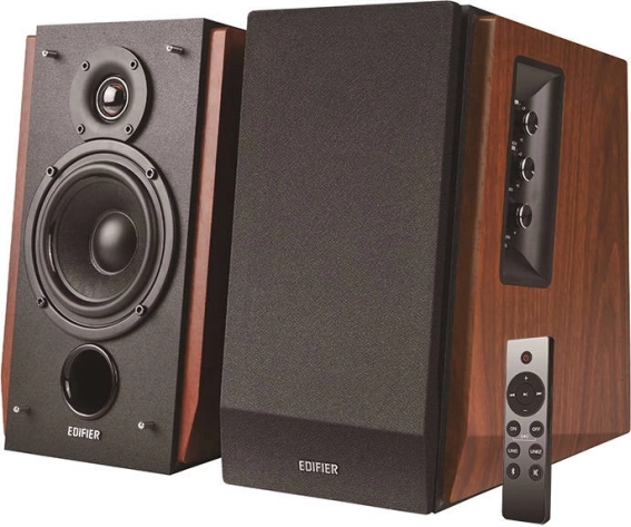 Haut-parleurs 2.0 Edifier R1700BTs marron
