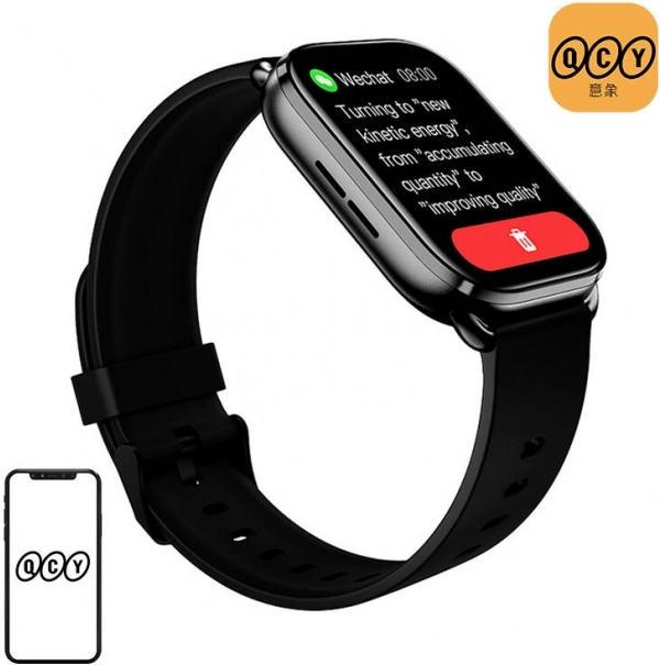 Montre connectée QCY Watch GS noire