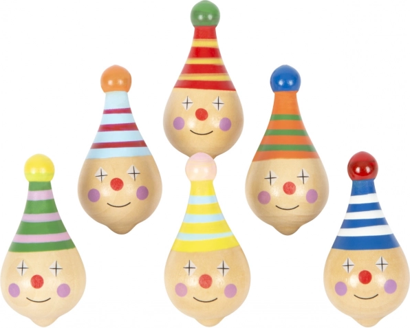 Toupie en bois motif clown SMALL FOOT