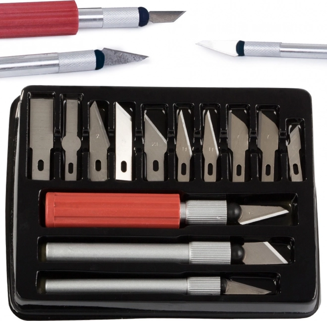 Set de couteaux de modélisme avec 13 lames