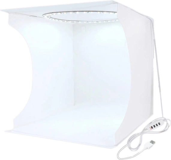 Studio photo sans ombre PULUZ 30 cm avec éclairage LED