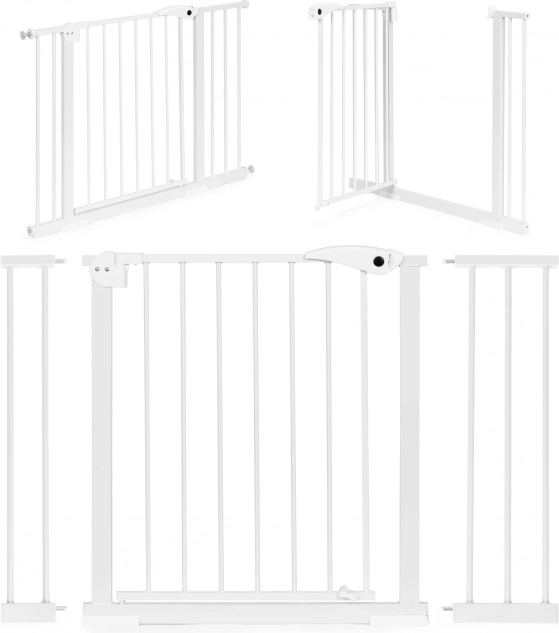 Barrière de sécurité pour escaliers et portes, 74-105 cm, acier, ECOTOYS