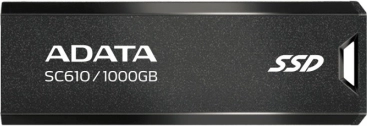 Disque SSD Externe ADATA SC610 1000GB USB3.2 Gen2 Noir
