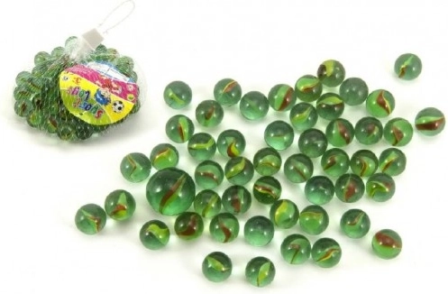 Billes de verre à culbuter Teddies 50 pcs