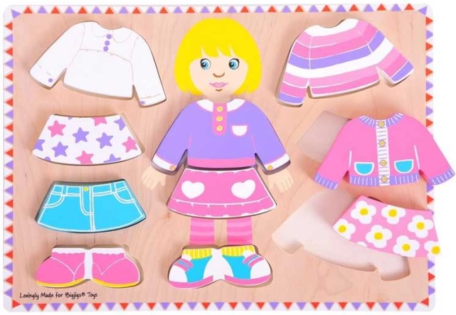 Bigjigs Baby puzzle d'habillage fille