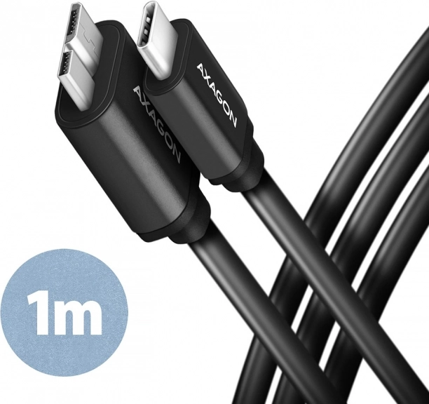 Câble Micro-B USB vers USB-C 3.2 Gen 1 1m 3A ALU PVC