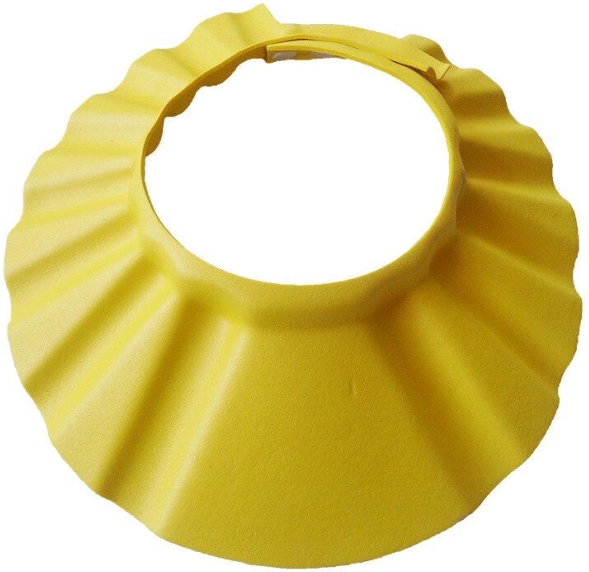 Visière de bain protectrice pour nourrissons – jaune