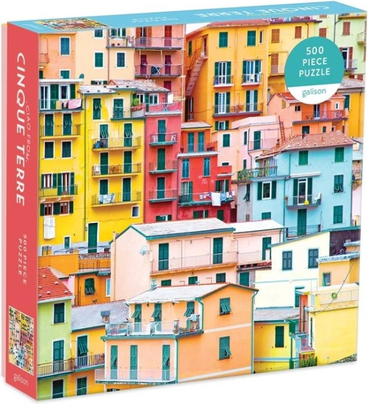 Puzzle Galison Carte postale de Cinque Terre 500 pièces