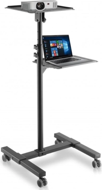 Table en métal mobile pour Projecteur et Ordinateur Portable