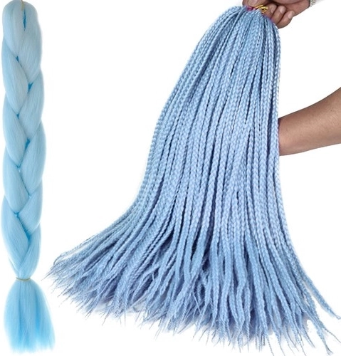 Tresses synthétiques – extensions capillaires – Bleues