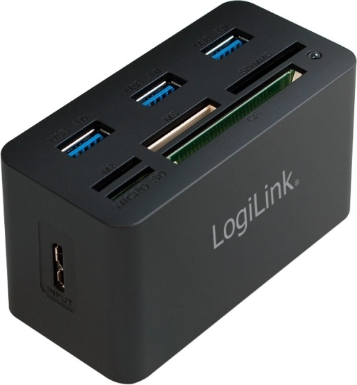 Hub USB LogiLink et lecteur de cartes