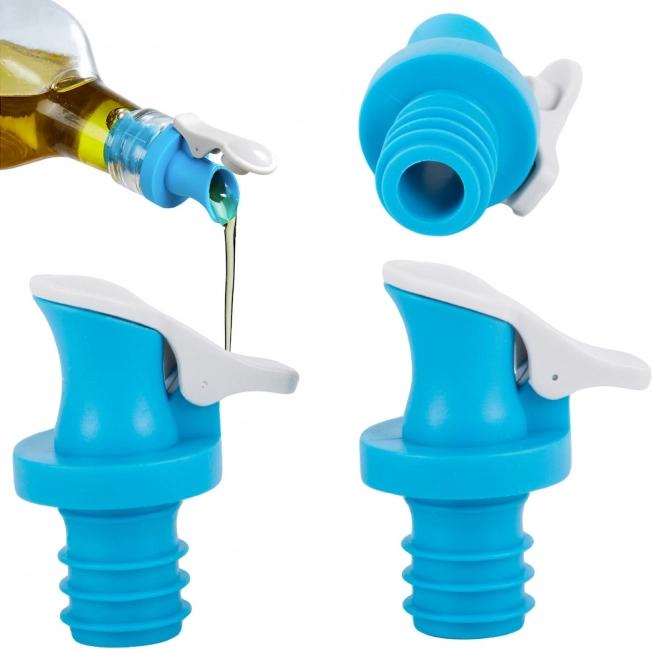Bec verseur et bouchon pour bouteilles d’huile et de vinaigre, lot de 2 pièces