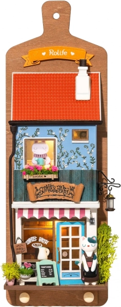 Miniature de maisonnette à suspendre - La boulangerie de Sophie