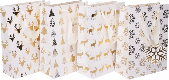 Sac cadeau en papier S Noël 23,5 × 17,5 × 8 cm