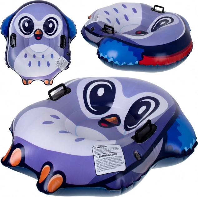 Bouée de neige gonflable pingouin 95 × 103 × 26 cm