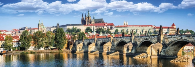 Dino puzzle panoramique Hradčany et pont Charles 1000 pièces